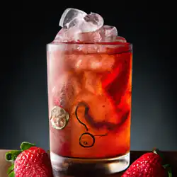 Une image de Cocktail Fraise Épicée : un mélange qui envoie du piment ! - image générée par IA (DALL-E)