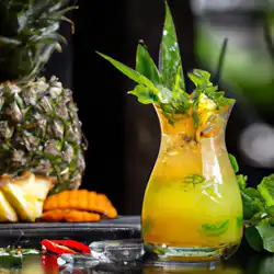 Une image de Cocktail Fruit Mentheur : un mélange fruité et rafraîchissant !