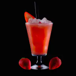 Une image de Le Strawberry Kiss - Le cocktail qui m'a fait rougir