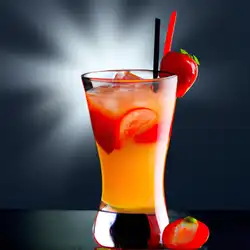Une image de Cocktail party avec l'Étincelante Tequila Sunrise 🍹🌅 - image générée par IA (DALL-E)