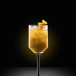 Une image de Le Mango-Lemon Fizz : un cocktail qui envoie du pâté ! - image générée par IA (DALL-E)