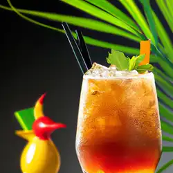 Une image de « Le Mangrove Fizz : le cocktail qui va vous faire bouger les papilles ! - image générée par IA (DALL-E)