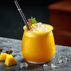 Une image de Le divine Mangue Sunrise que j'ai testé lors d'une soirée entre amis ! - image générée par IA (DALL-E)