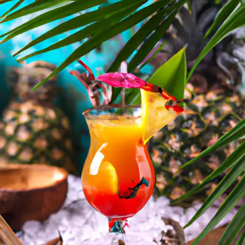 Une image de La Boisson de l'Île Exotique : un cocktail qui vous transporte en vacances !