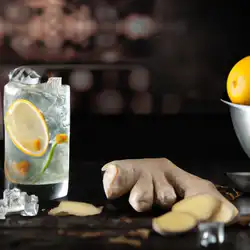 Une image de Le Ginger Tonic : le cocktail à la saveur exotique - image générée par IA (DALL-E)