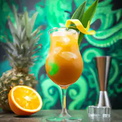 Une image de Cocktail Cool Sunset : la boisson parfaite pour une soirée entre amis 🍹🌅 - image générée par IA (DALL-E)
