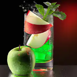 Une image de Green Apple Rush: le cocktail qui te botte les fesses