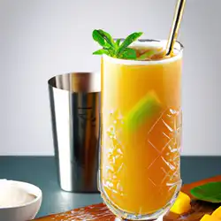 Une image de Mangue Fizz : le cocktail parfait pour un brunch entre copines 🍹👭