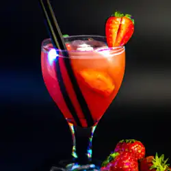 Une image de Cocktail Fraise Tropicale : Un mélange qui va secouer vos papilles ! - image générée par IA (DALL-E)