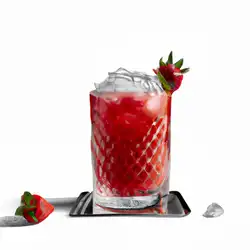 Une image de Cocktail d'été à la fraise et au gin