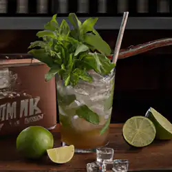 Une image de Green Mule, le cocktail qui te botte les fesses - image générée par IA (DALL-E)