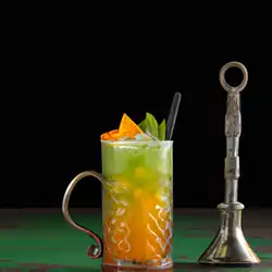 Une image de Cocktail Orange-Minty Twist : une explosion de saveurs ! - image générée par IA (DALL-E)