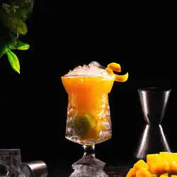 Une image de Cocktail Mangue-Tequila Fizz, la boisson parfaite pour un brunch ensoleillé ☀️🍹
