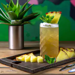 Une image de ✨La magie du cocktail l'Éclat d'Ananas✨ - image générée par IA (DALL-E)