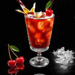 Une image de Pearl of the Caribbean, le cocktail qui te transporte sous les tropiques 🌴🍹 - image générée par IA (DALL-E)