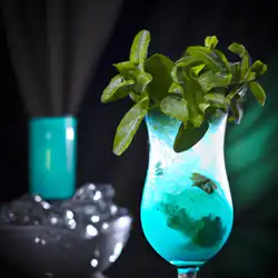 Une image de Cocktail rafraîchissant pour l'été : L'Esprit de Menthe 🍹🌿 - image générée par IA (DALL-E)