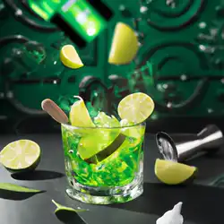 Une image de Un cocktail frais et pétillant pour une soirée entre amis 🍸 - image générée par IA (DALL-E)
