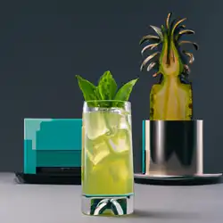 Une image de Cocktail Apéritivo Mentholé : le cocktail qui réveille tes papilles ! - image générée par IA (DALL-E)