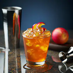 Une image de Cocktail d'été : Flamboyant Paysage 🍹🌴 - image générée par IA (DALL-E)