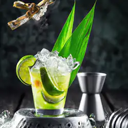 Une image de Cocktail Jungle Escape: une évasion fruitée - image générée par IA (DALL-E)