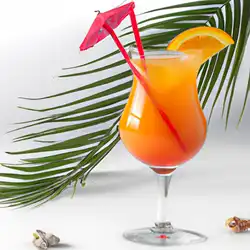 Une image de « Le Tropical Sunrise : le cocktail qui va t’ensoleiller les papilles !