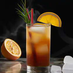 Une image de Le plaisir du cocktail Whisky Sunrise - image générée par IA (DALL-E)