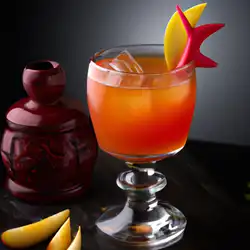 Une image de Cocktail Picante Sunrise : Le cocktail parfait pour épicer ta soirée ! - image générée par IA (DALL-E)