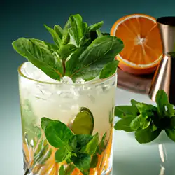 Une image de Cocktail Orange et Menthe Fraiche : Le parfait mélange de fraicheur et de saveurs !