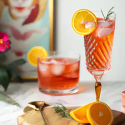 Une image de Le cocktail qui va te faire péter le feu: le pétillant Orange-Grenadine