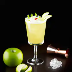 Une image de Cocktail Green Apple Whisky Sour