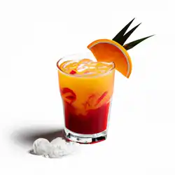 Une image de Tropical Sunrise : le cocktail qui te fera oublier ta journée de merde - image générée par IA (DALL-E)