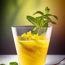 Une image de Cocktail estival à la mangue et à la pêche 🍹🌞