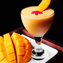 Une image de Une saveur tropicale à la maison avec le #MangueduParadis 🍹 - image générée par IA (DALL-E)