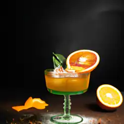Une image de Glace, alcool et orange: voici le cocktail qui va vous mettre une claque ! - image générée par IA (DALL-E)
