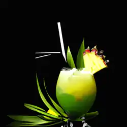 Une image de Le Mélange Tropical : Un Cocktail qui vous envoie directement sur la plage!