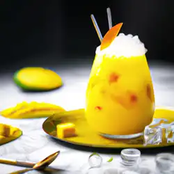Une image de Cocktail Mangue Citronnée au Gingembre : une explosion de saveurs ! - image générée par IA (DALL-E)