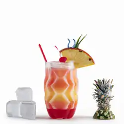 Une image de Cocktail Tropical Sunrise, une explosion de saveurs!