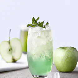 Une image de Explosif et Foudroyant : Le Green Apple Fizz - image générée par IA (DALL-E)